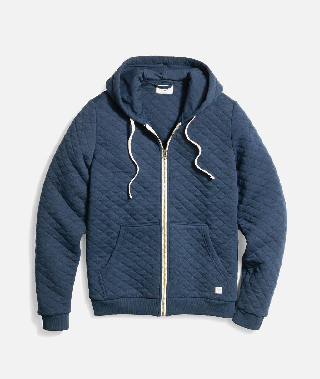 Custom Cut & Sew Corbet Quilted Full Zip Hoodie
