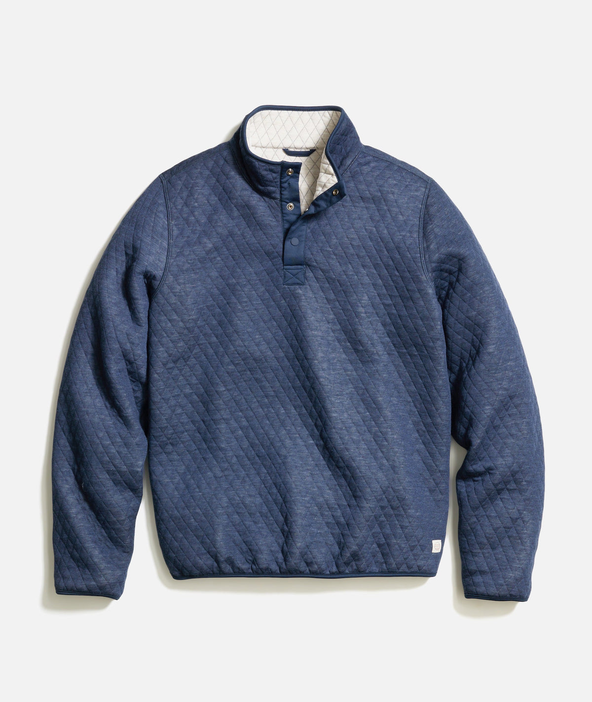 Men's Reversible Corbet Pullover in Navy/Oat