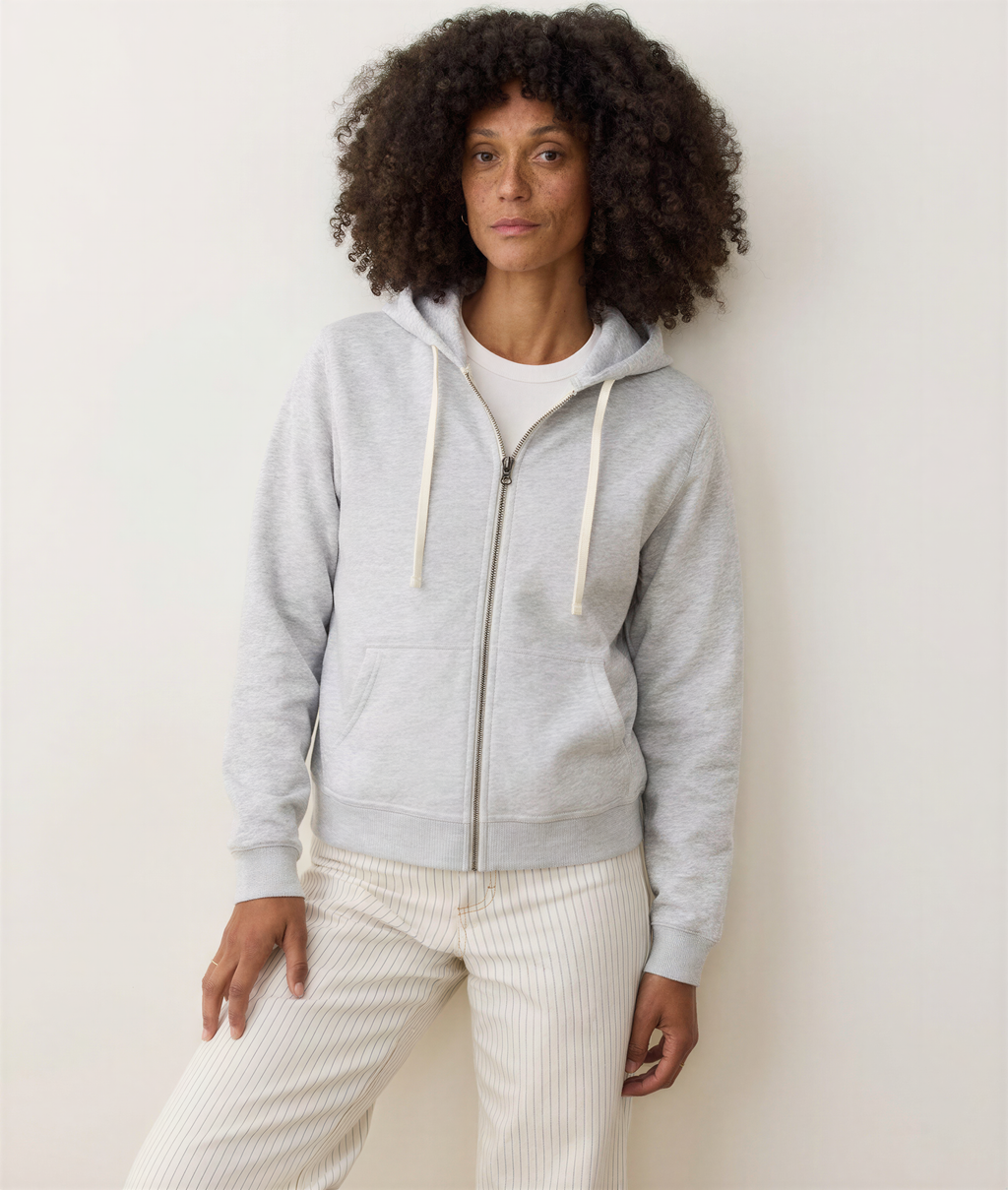 Women's Cloud 9 Fleece Full Zip Hoodie in Heather Grey
