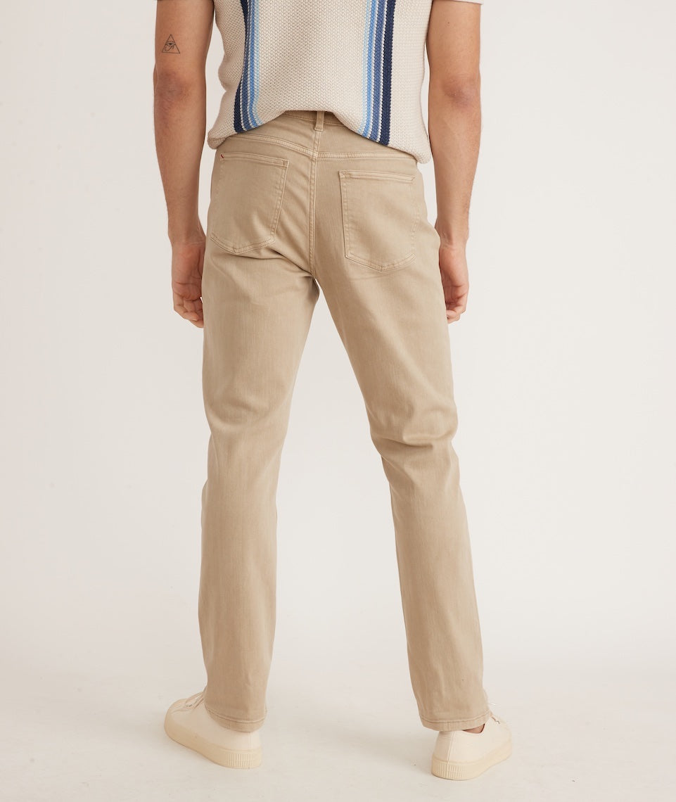 5 Pocket Athletic Fit Twill Pant