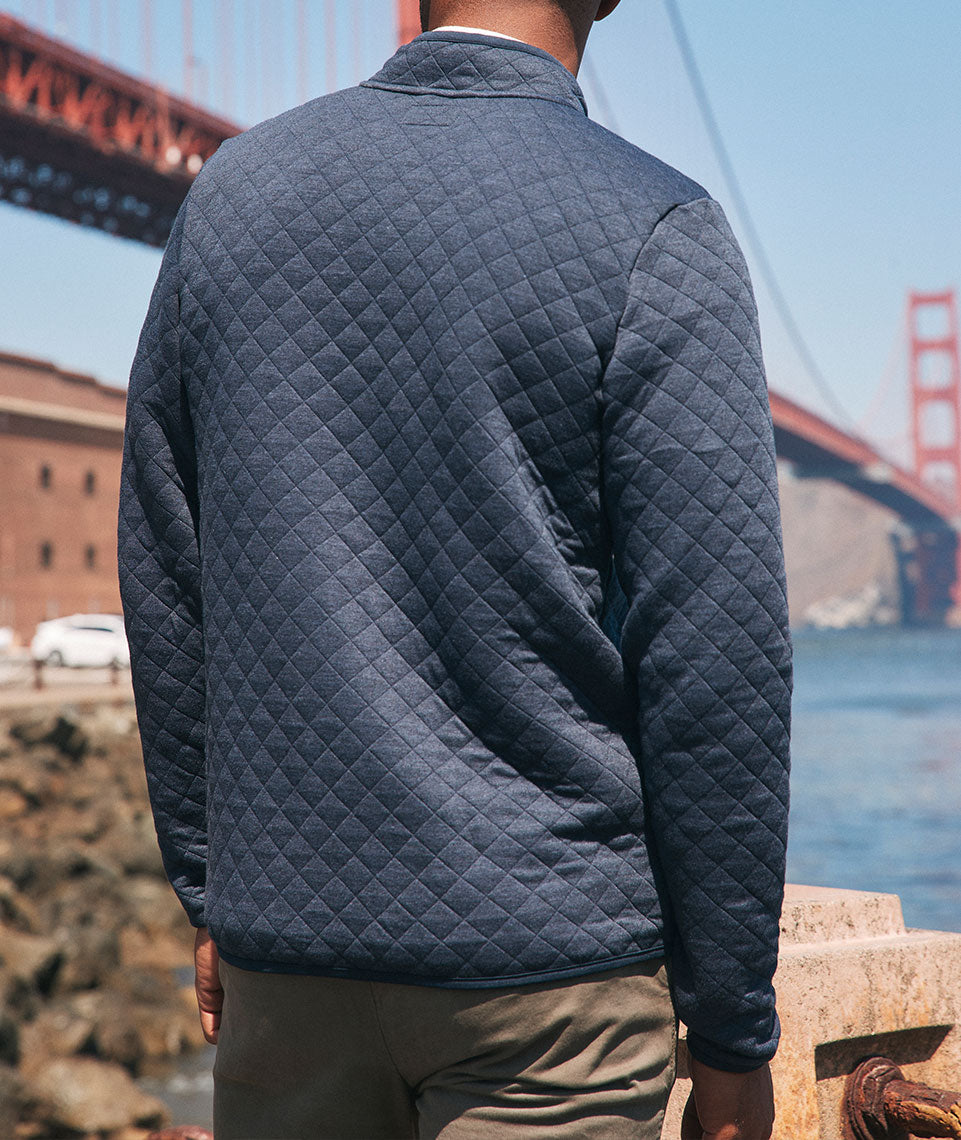 Men's Corbet Full Zip Jacket in Navy