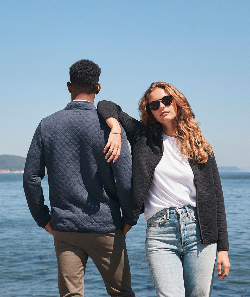 Men's Corbet Full Zip Jacket in Navy