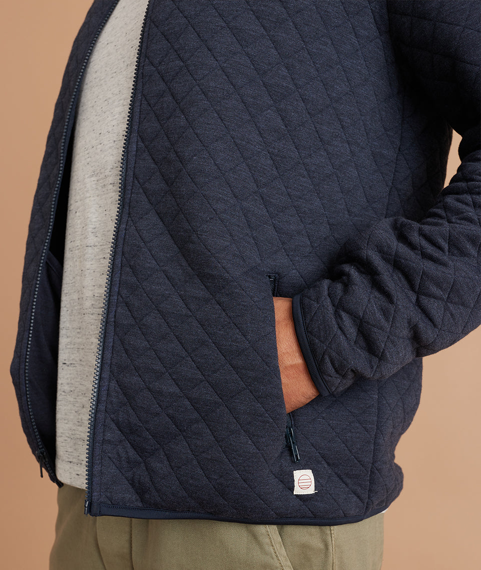 Men's Corbet Full Zip Jacket in Navy