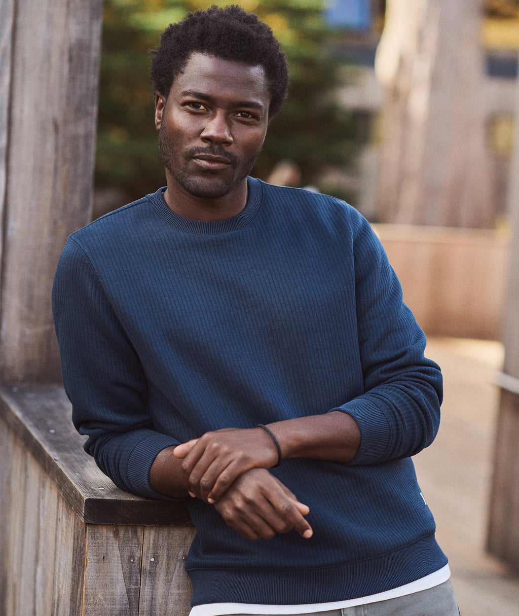 Corbet Quilted Crewneck