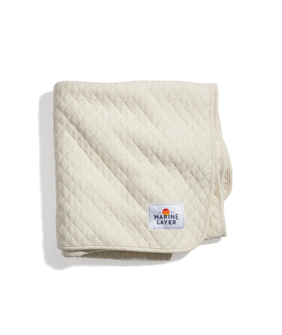 Corbet Blanket in Oatmeal Heather