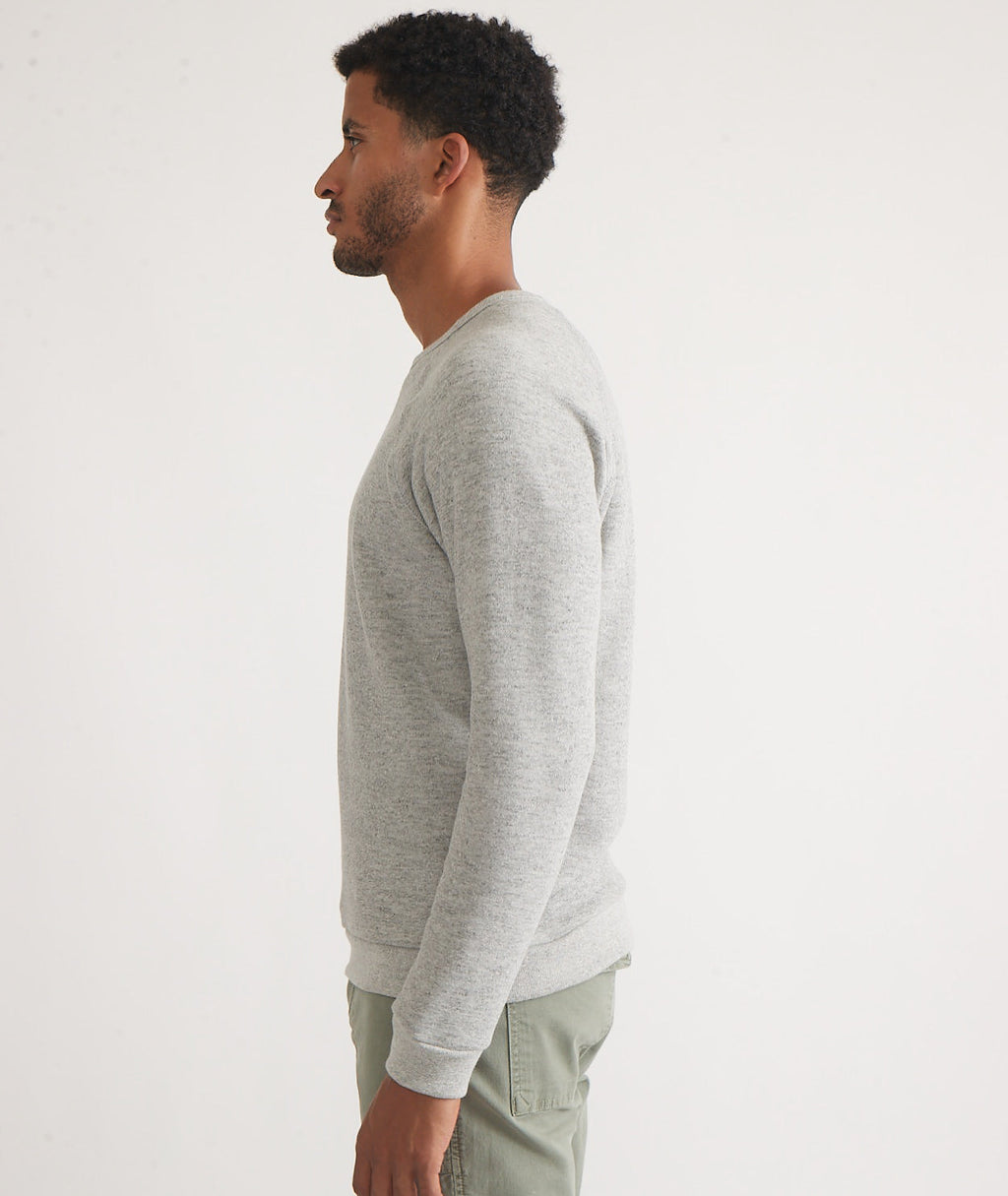 Men's Sherpa Crew Pullover in Heather Grey