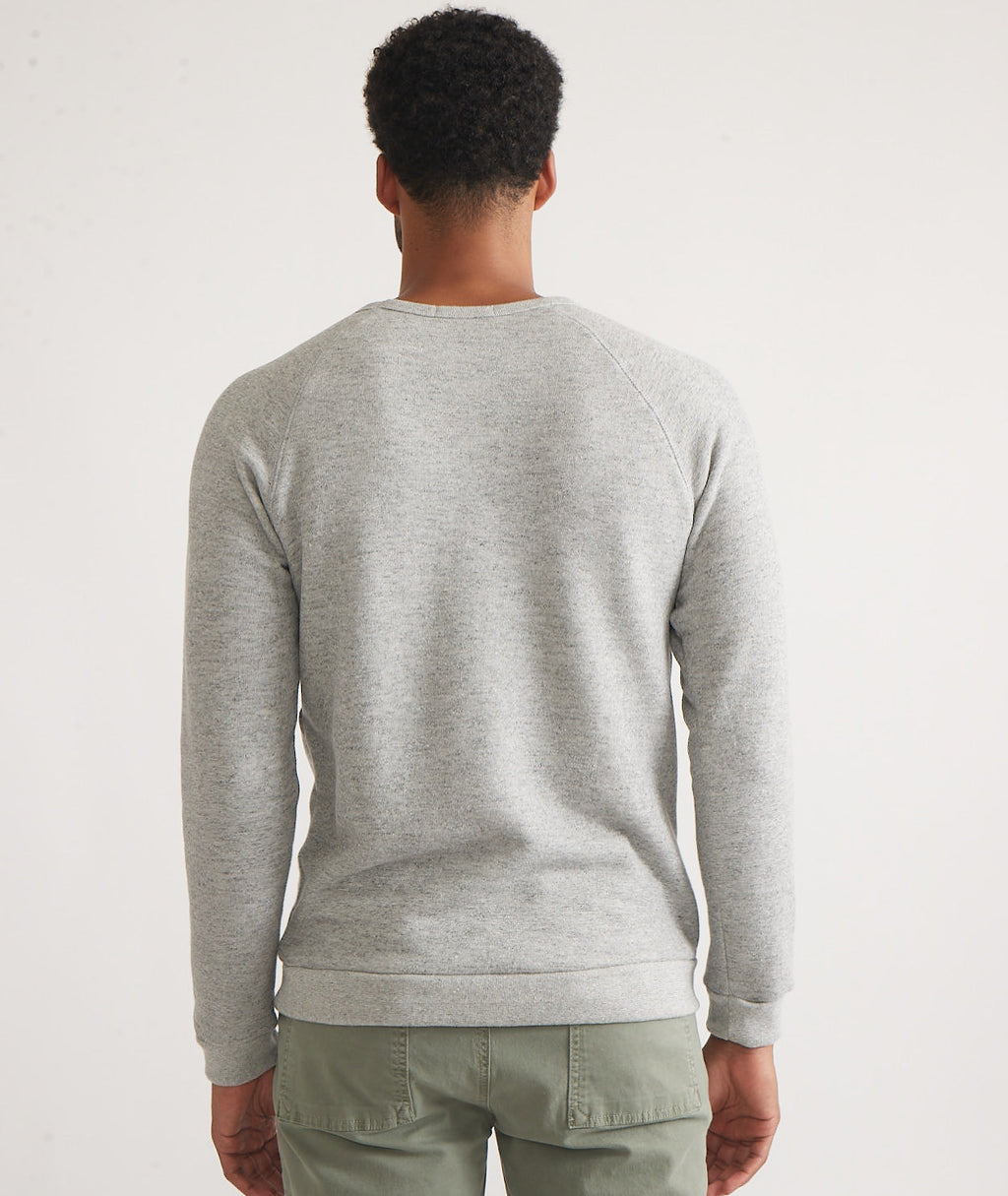 Men's Sherpa Crew Pullover in Heather Grey