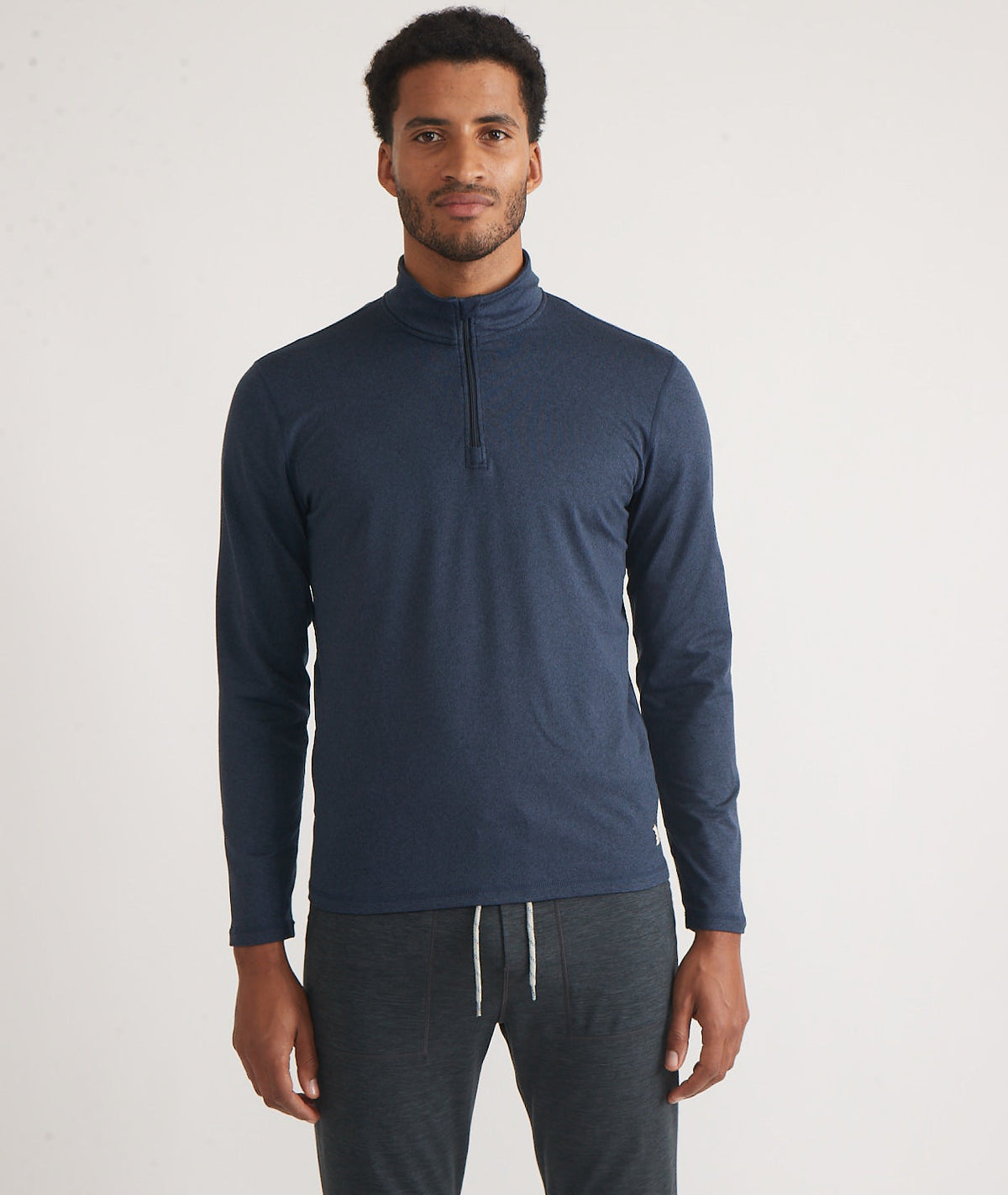 Men's Re-Spun Sport Quarter Zip in Navy