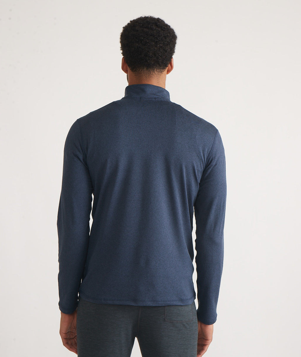 Men's Re-Spun Sport Quarter Zip in Navy