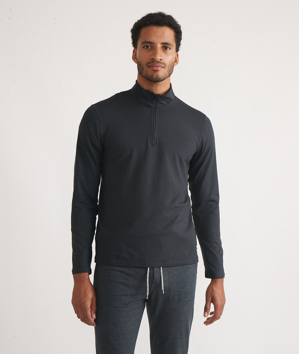 Men's Re-Spun Sport Quarter Zip in Charcoal
