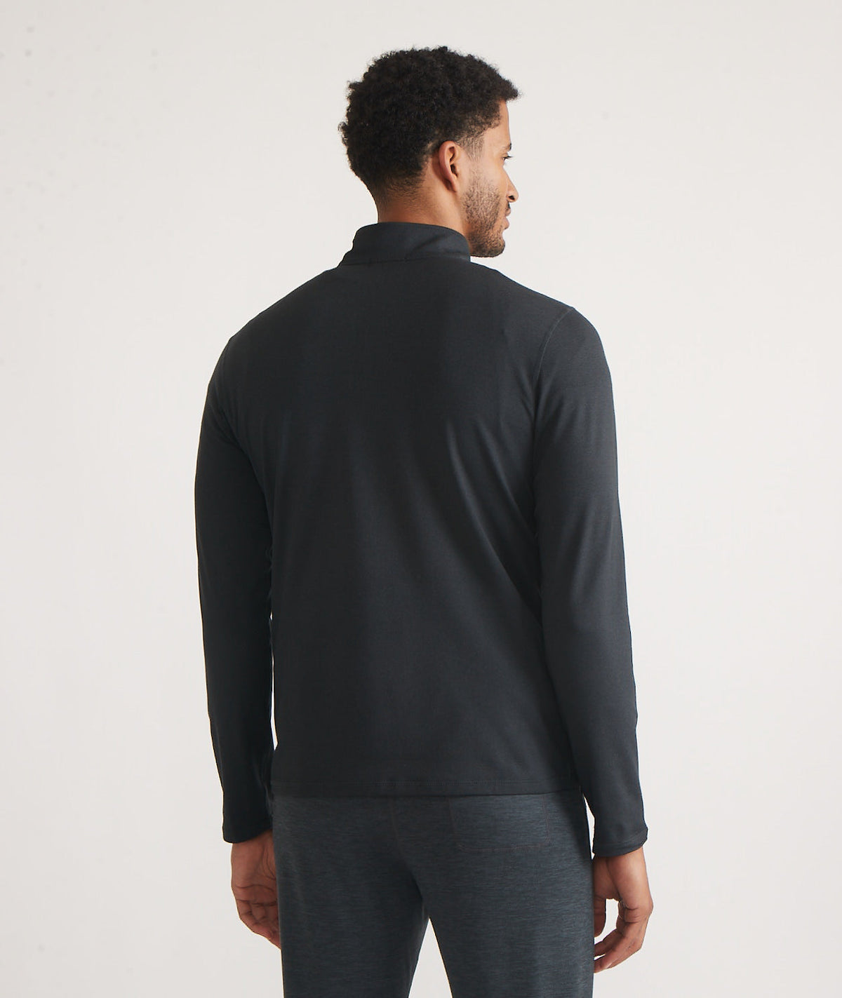 Men's Re-Spun Sport Quarter Zip in Charcoal