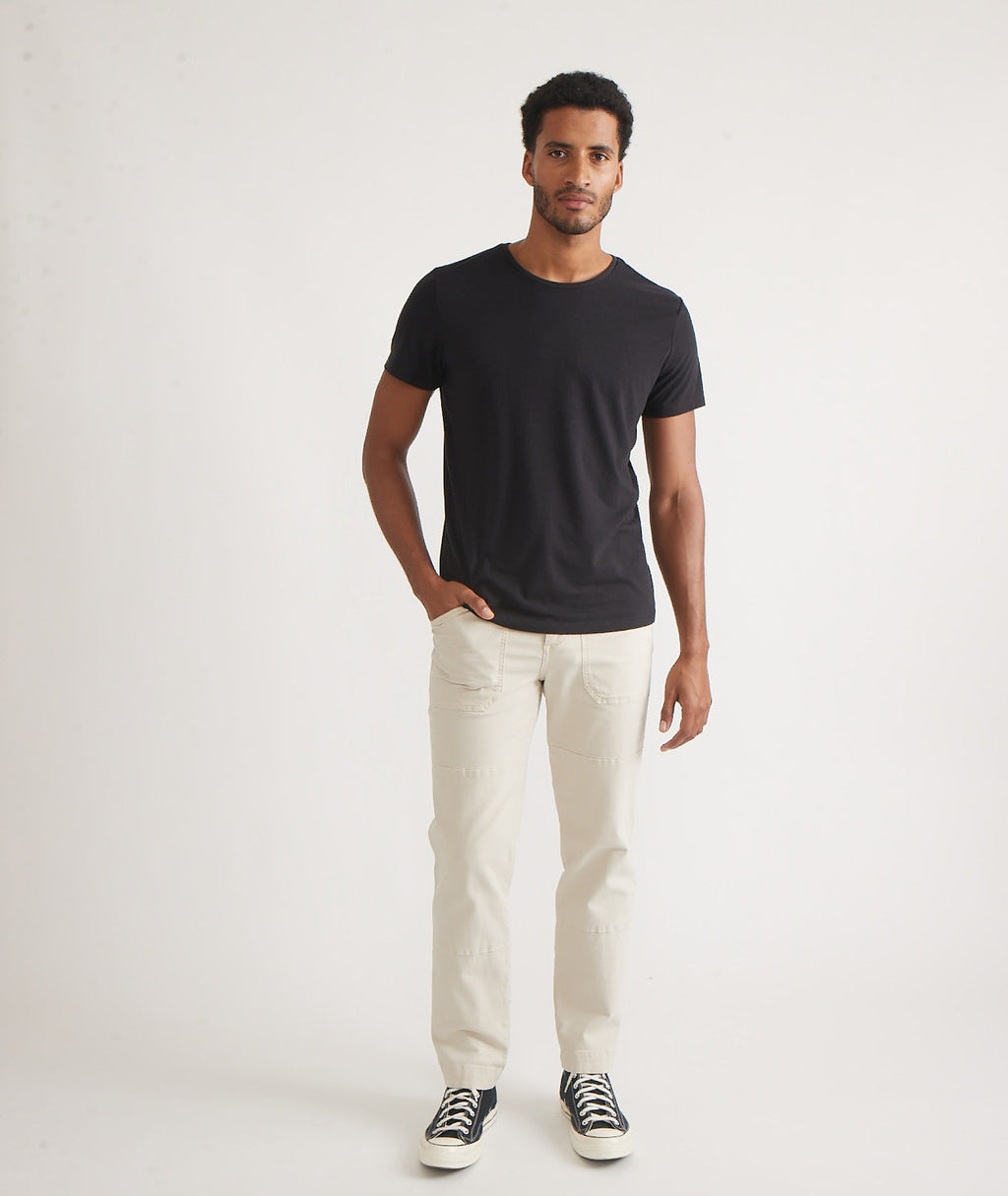 Men's Re-Spun Signature Crew in Faded Black