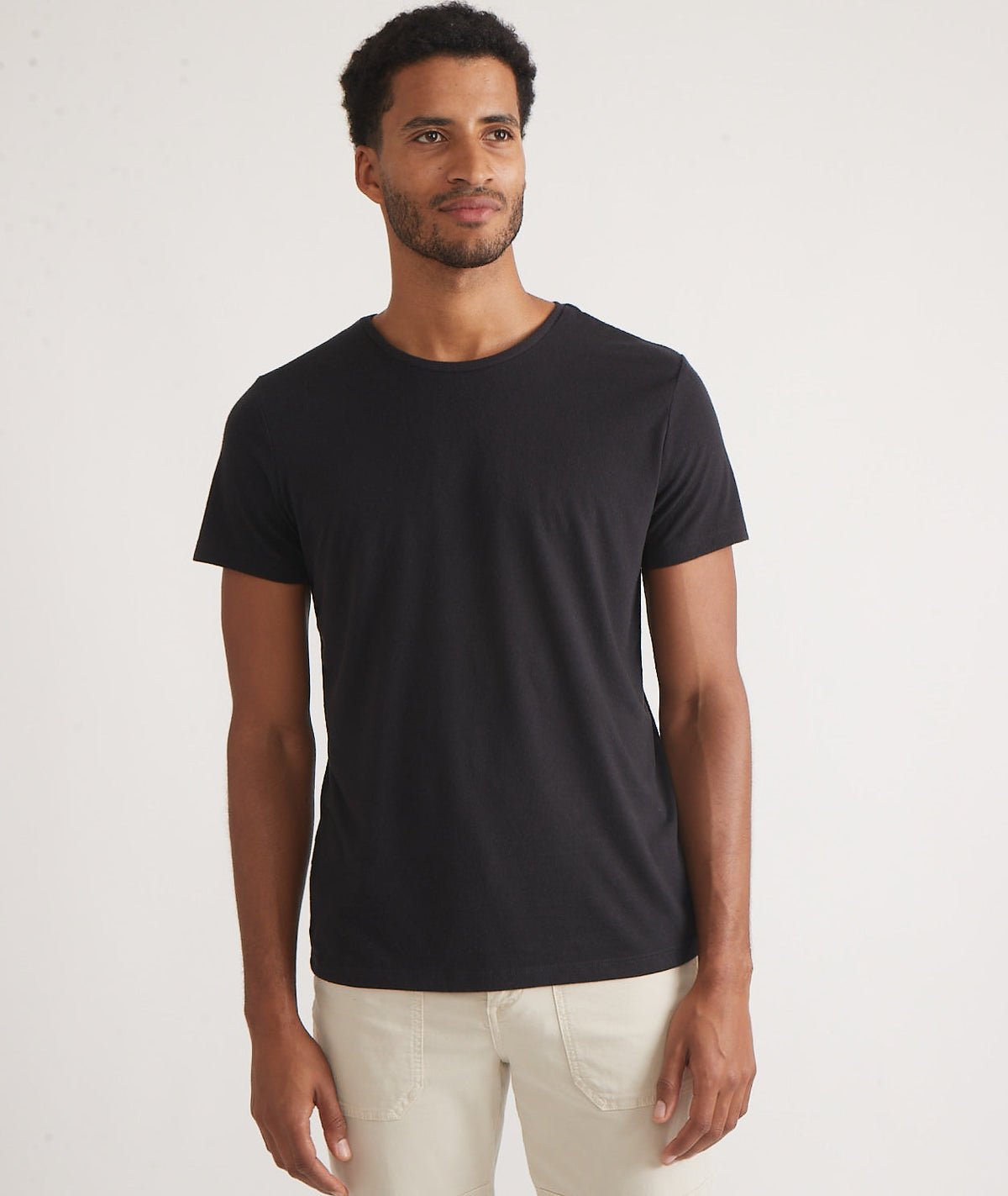 Men's Re-Spun Signature Crew in Faded Black