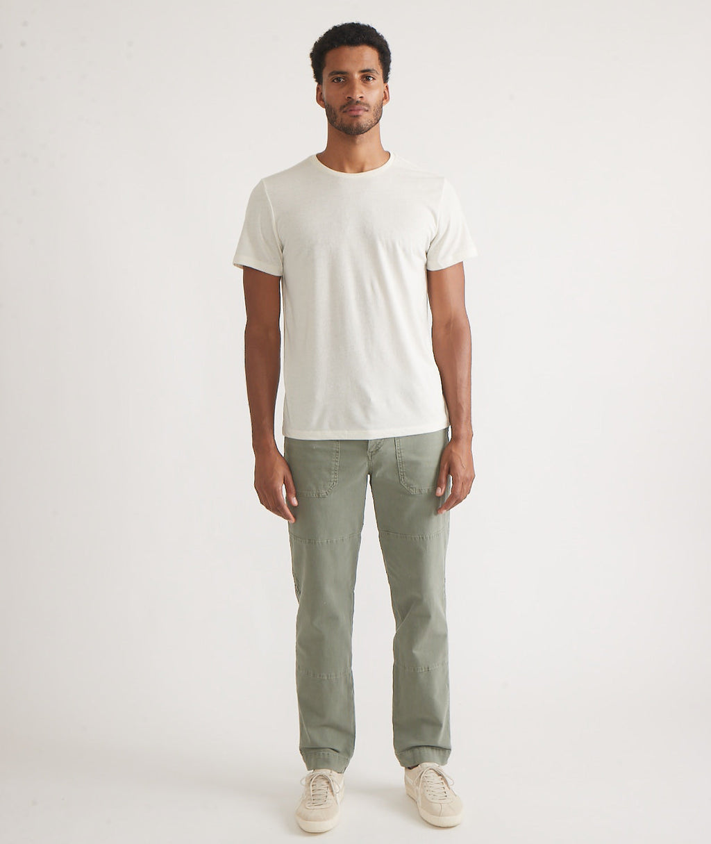 Men's Re-Spun Signature Crew in Natural