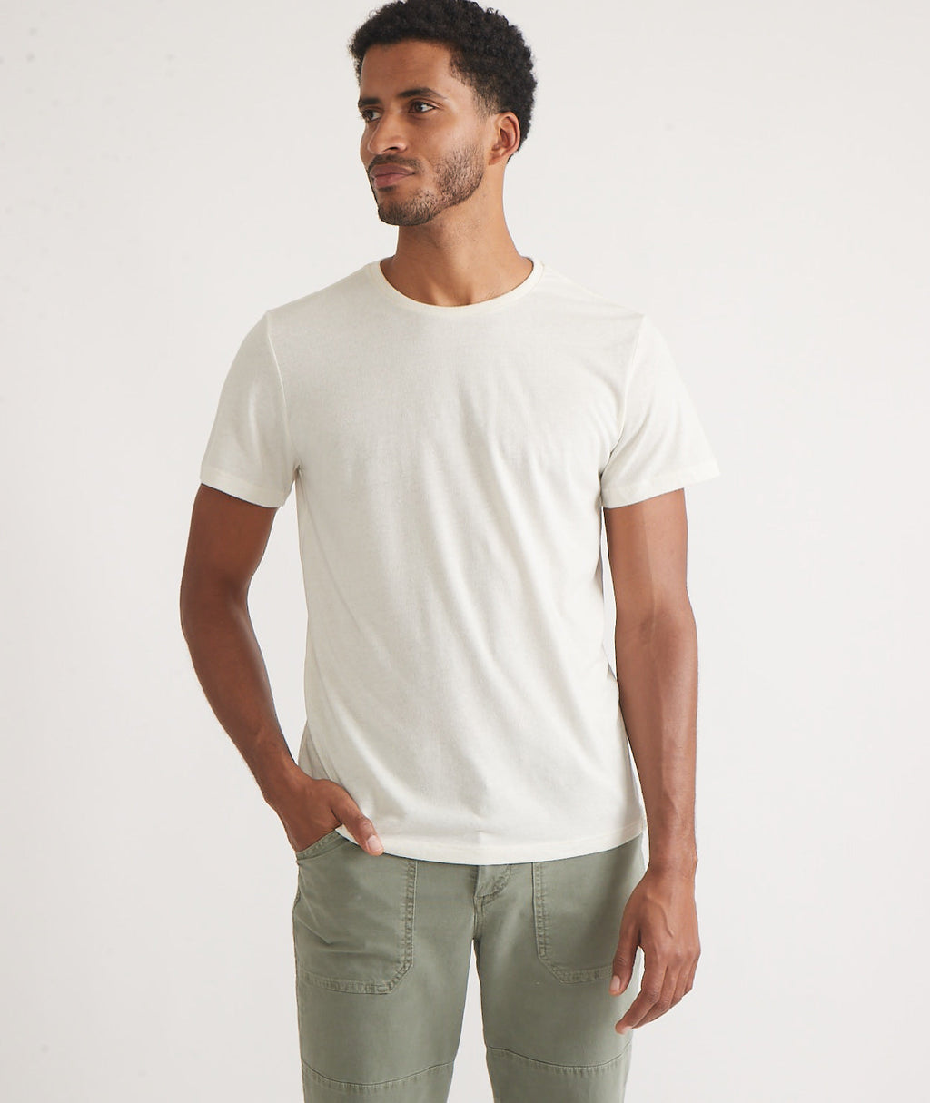 Men's Re-Spun Signature Crew in Natural