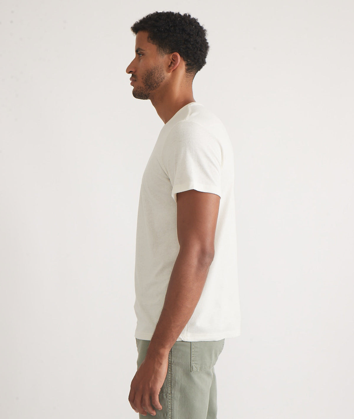 Men's Re-Spun Signature Crew in Natural