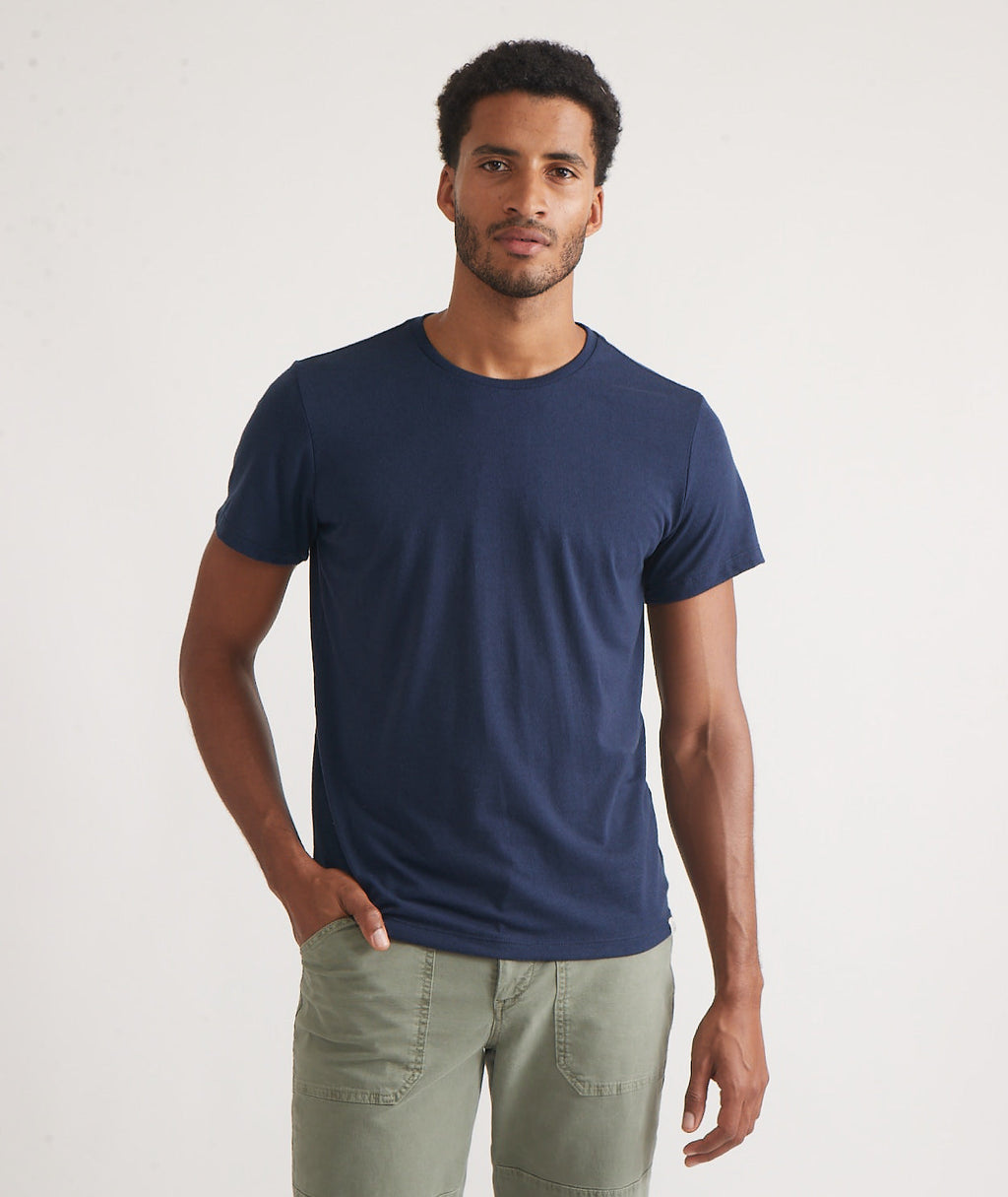 Men's Re-Spun Signature Crew in Navy