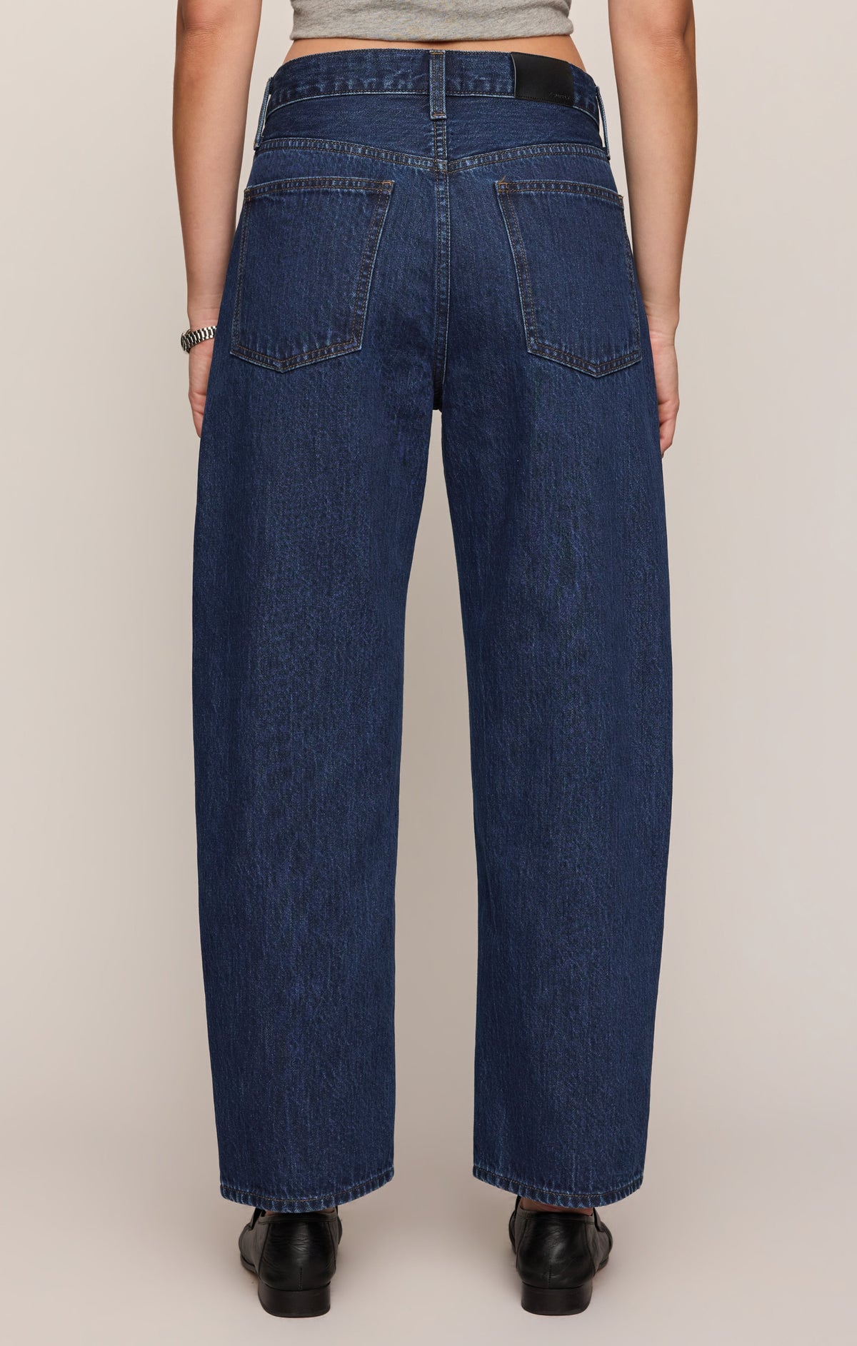 The Off Duty Mid-Rise Bowed Ankle Denim