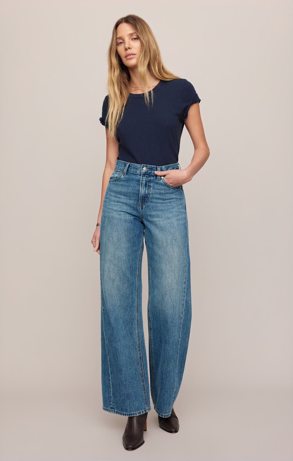 The Head Turner High-Rise Wide Denim