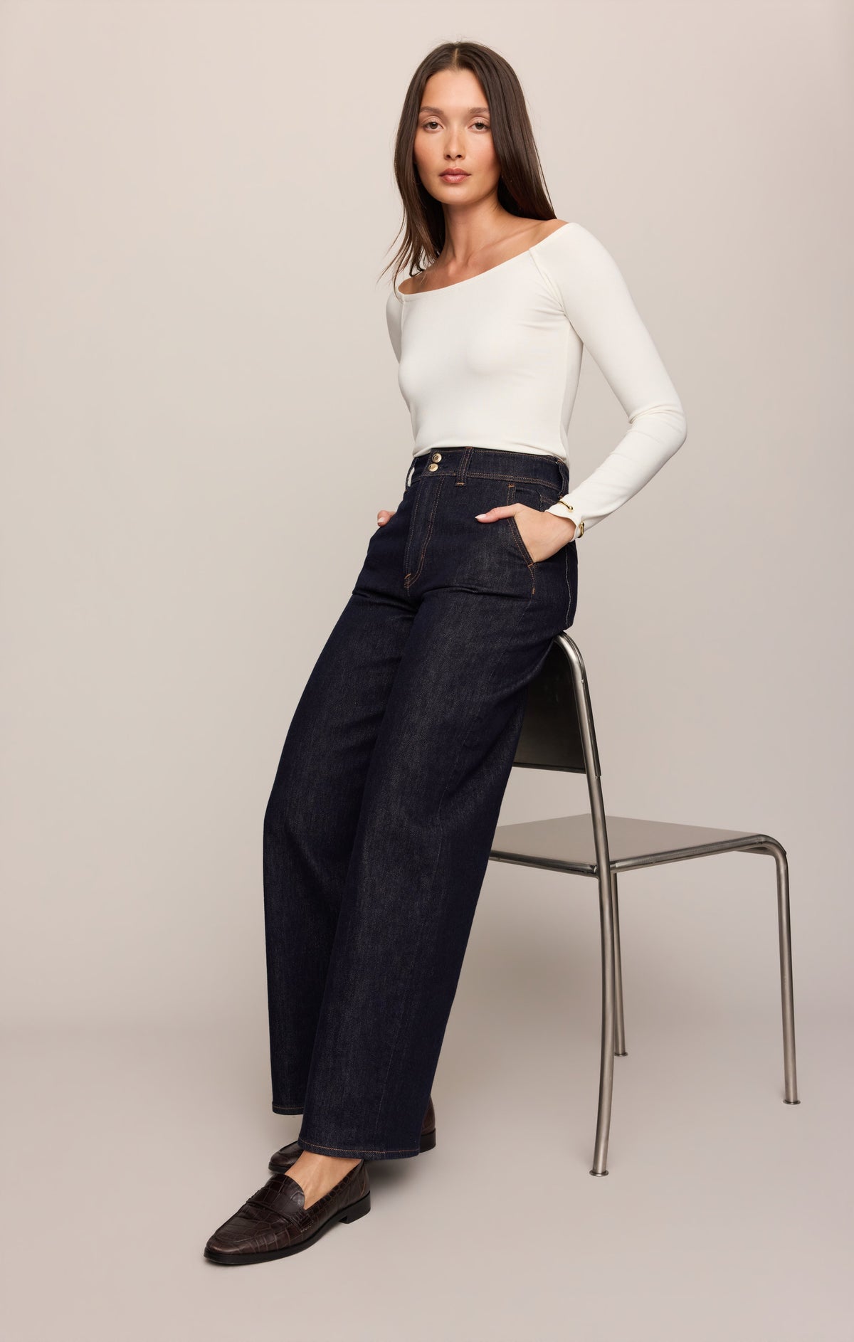 The Atelier High-Rise Trouser Denim