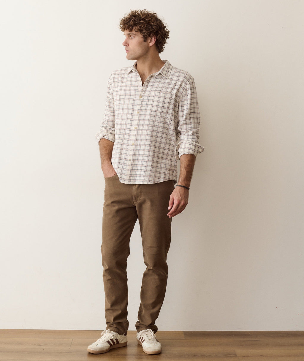 Stretch Selvage Long Sleeve Shirt