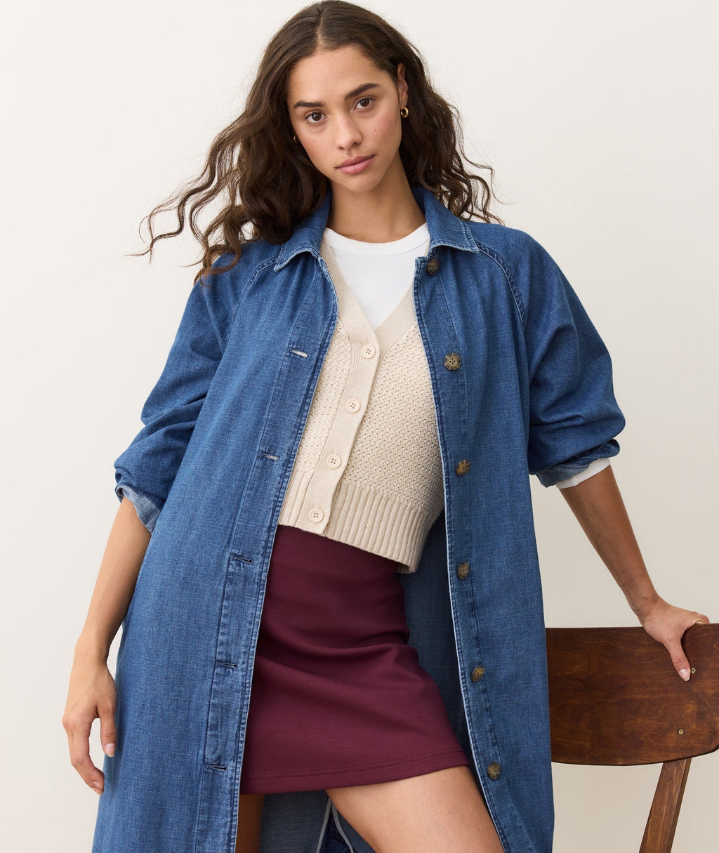Hayes Denim Trench Coat