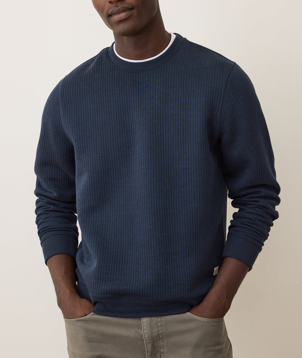 Corbet Quilted Crewneck