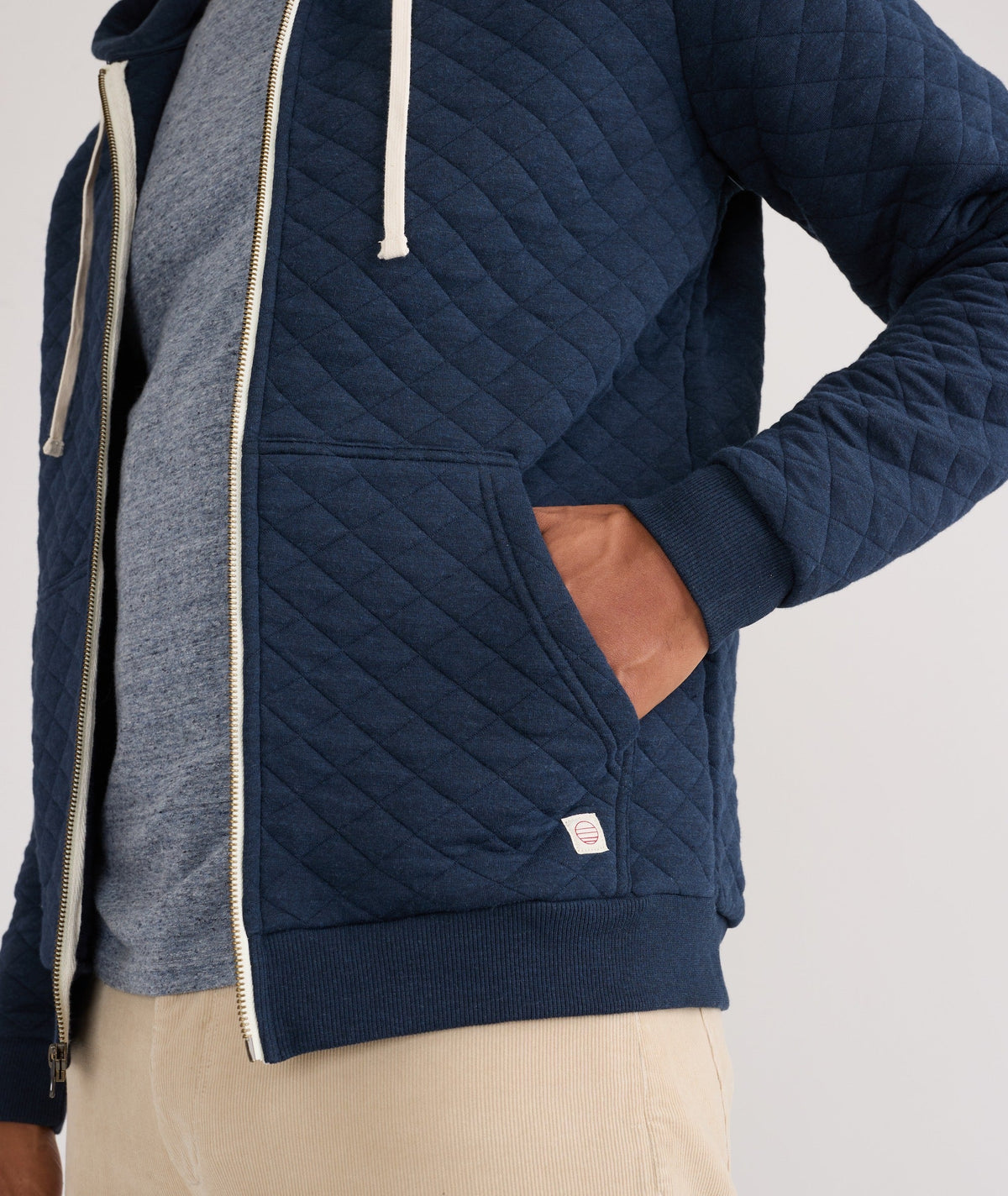 Custom Cut & Sew Corbet Quilted Full Zip Hoodie