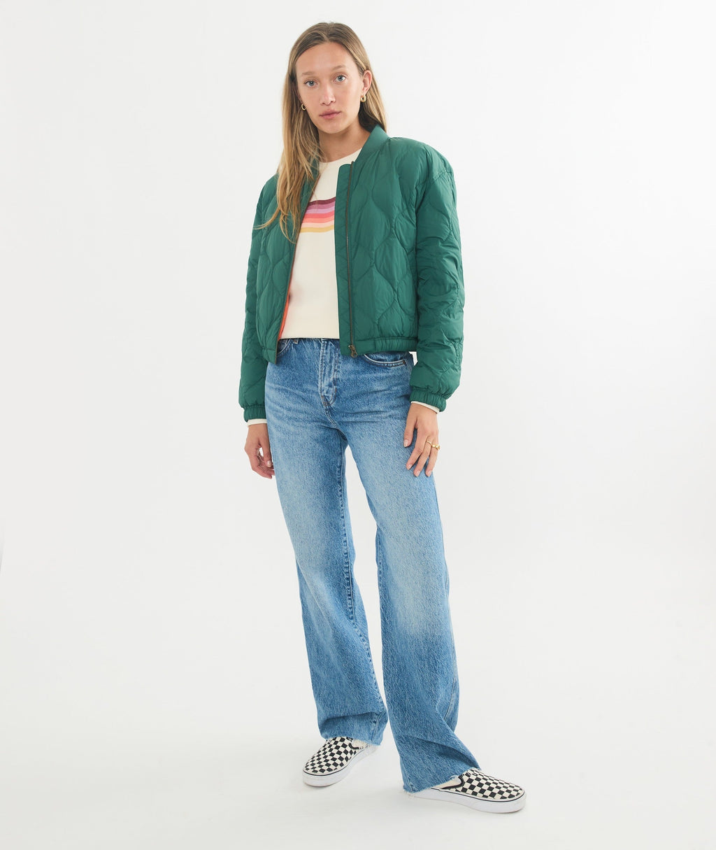 Avalon Lightweight Quilted Bomber