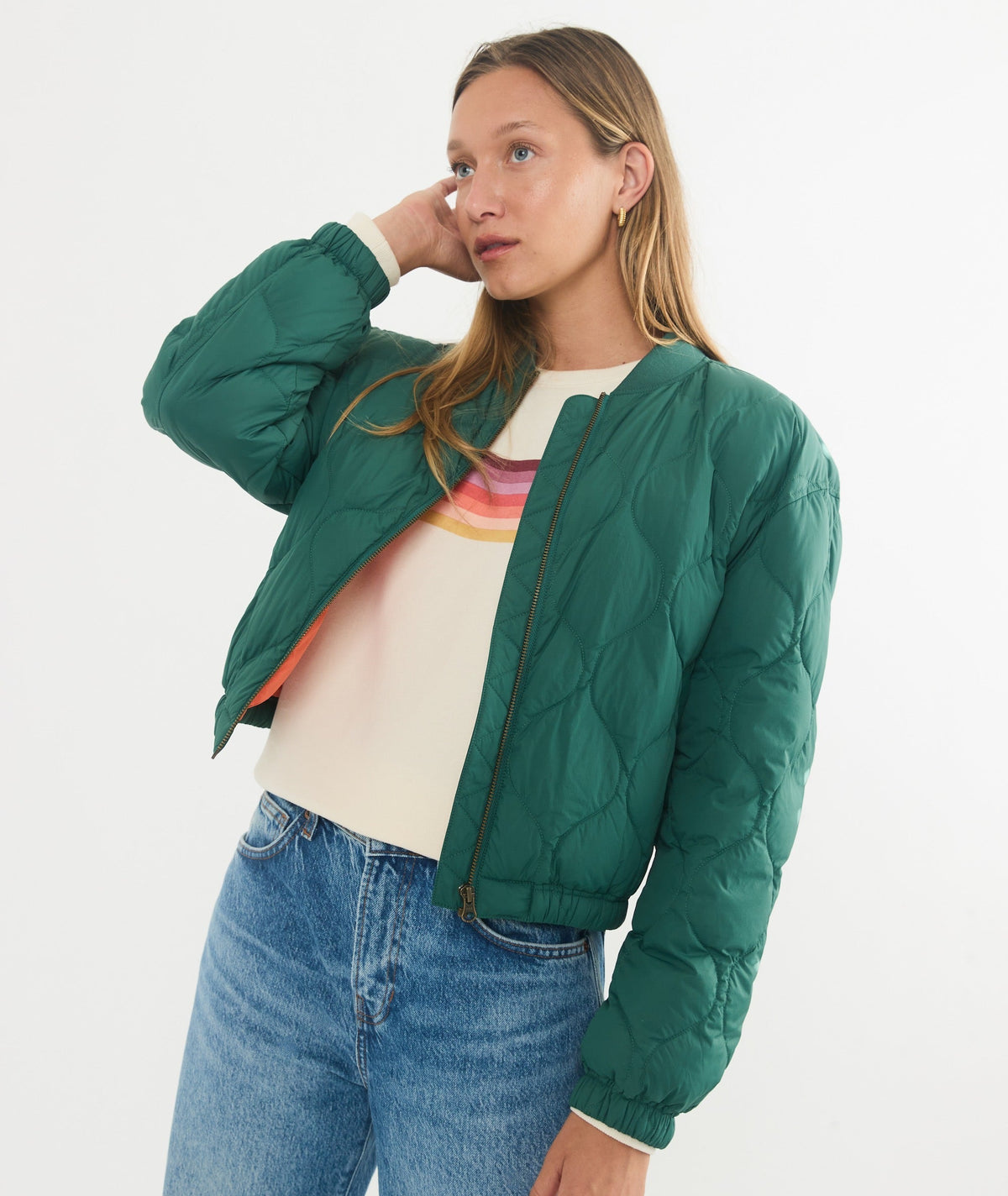 Avalon Lightweight Quilted Bomber