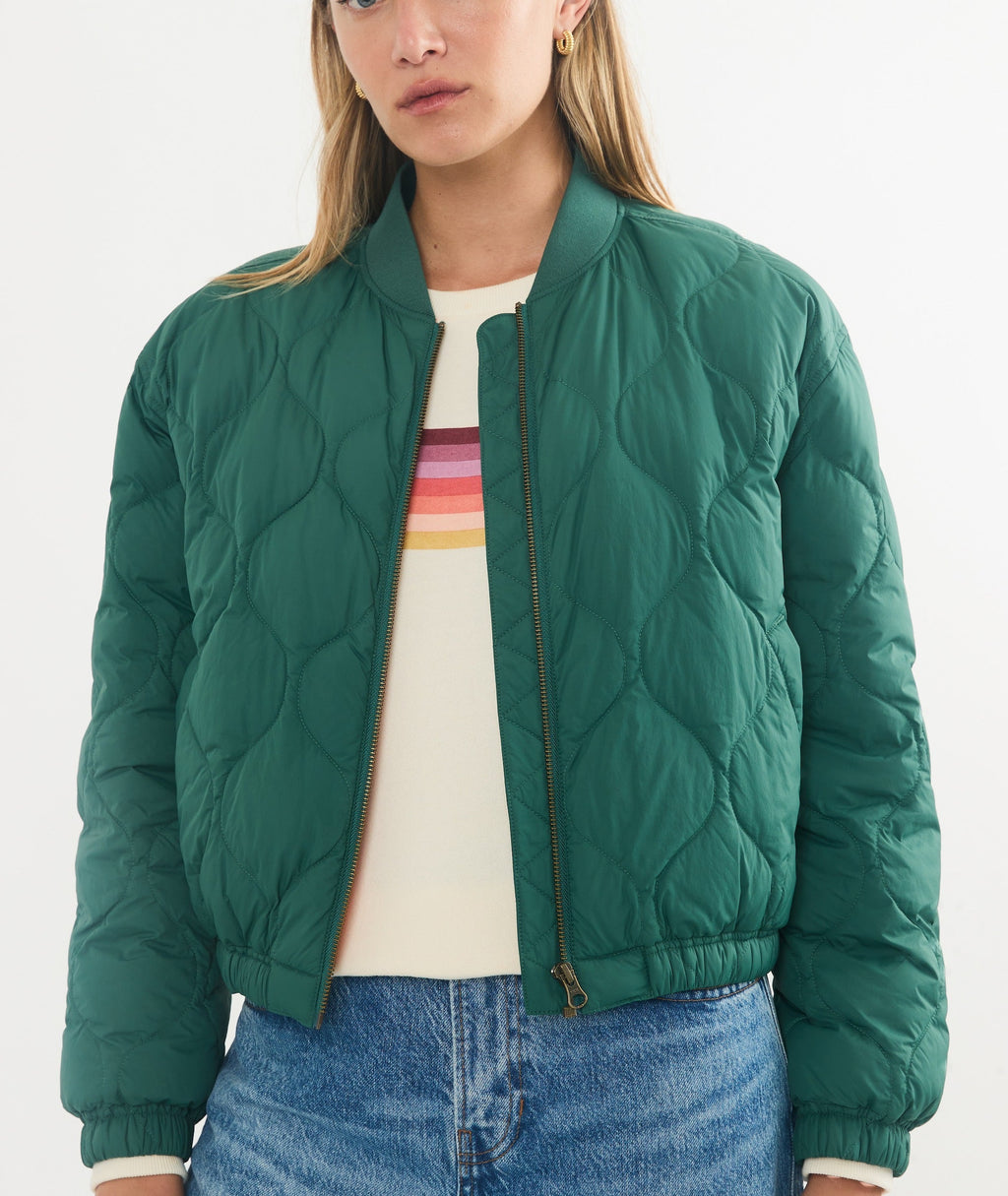 Avalon Lightweight Quilted Bomber