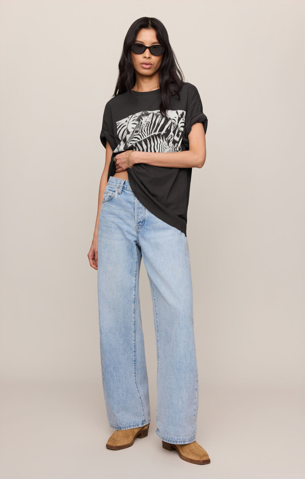 Zebra Graphic Boyfriend Tee