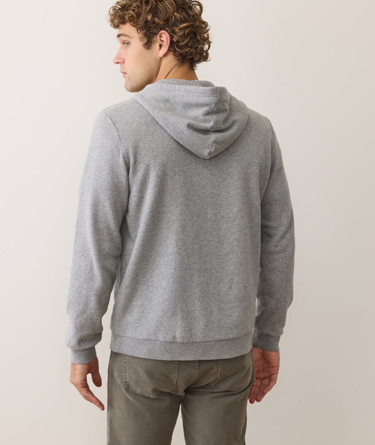 Men's Cloud 9 Fleece Full Zip Hoodie in Heather Grey