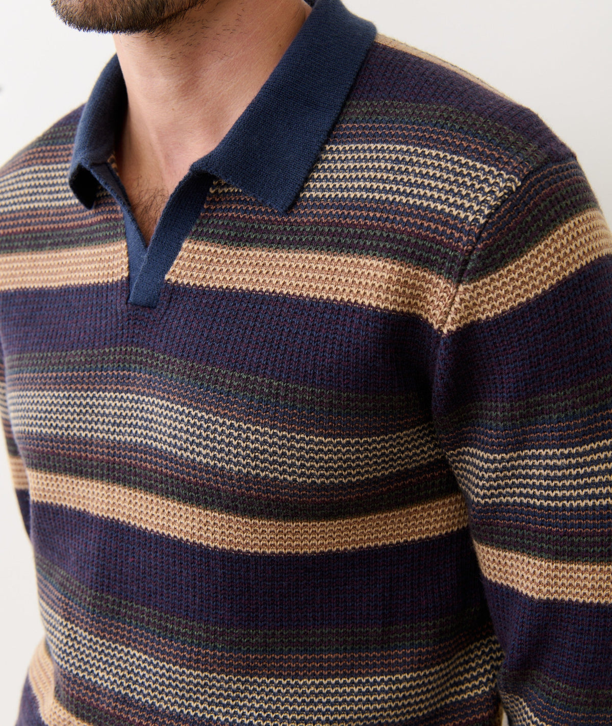 Liam Long Sleeve Sweater Polo