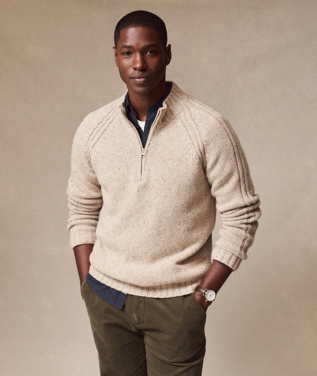 Coastal Merino Quarter Zip