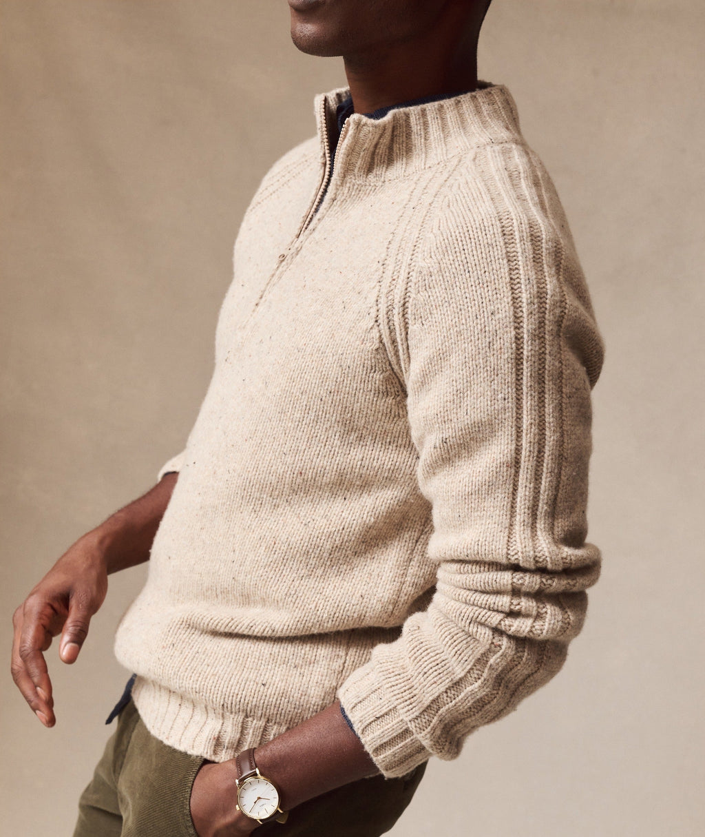 Coastal Merino Quarter Zip