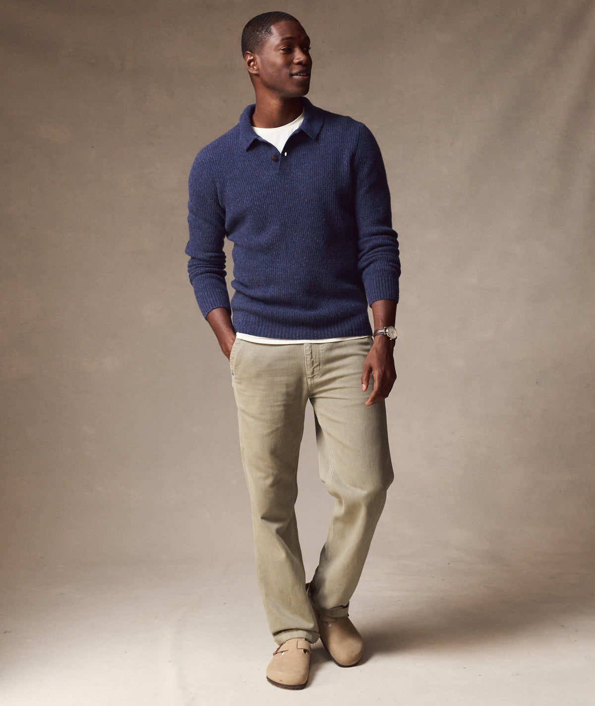 Coastal Merino Sweater Polo