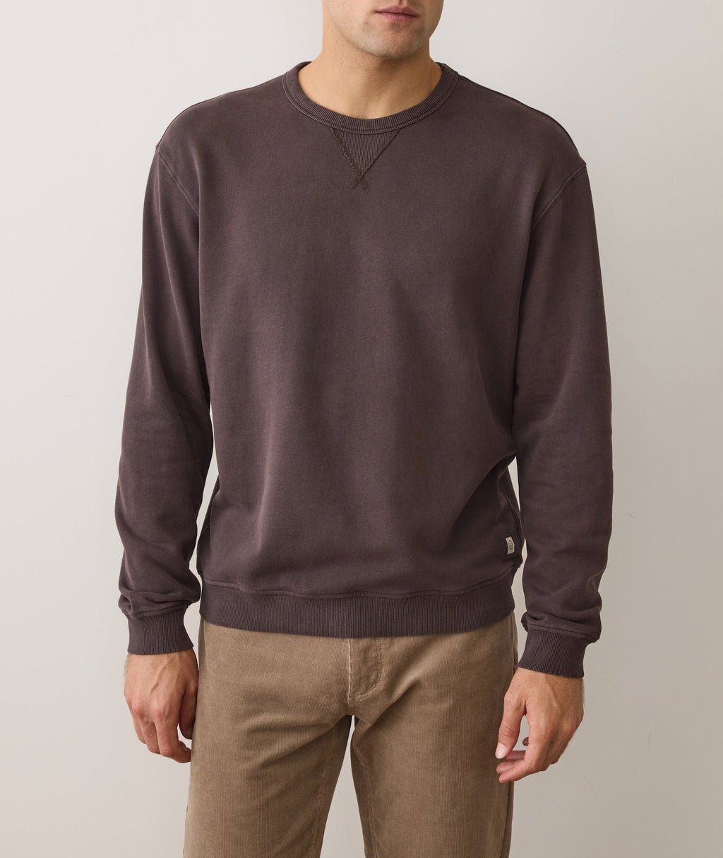 Men's Cloud 9 Fleece Relaxed Crewneck in Coffee