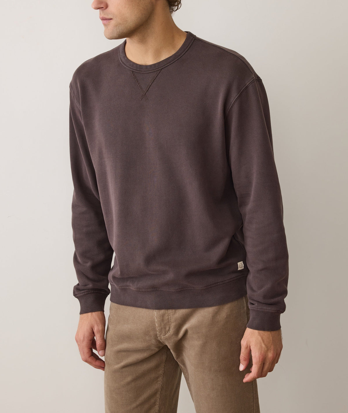 Men's Cloud 9 Fleece Relaxed Crewneck in Coffee