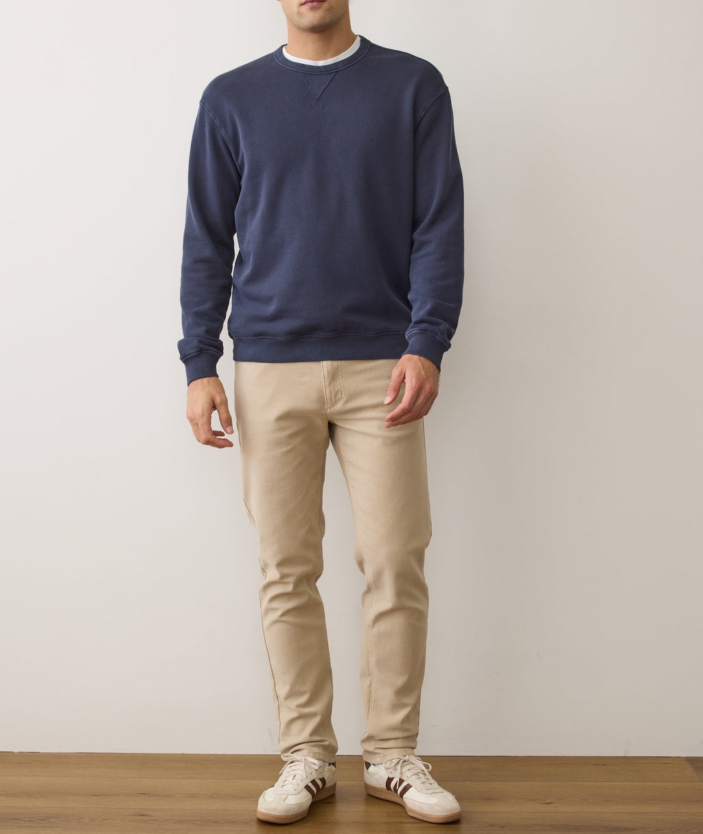 Men's Cloud 9 Fleece Relaxed Crewneck in Mood Indigo