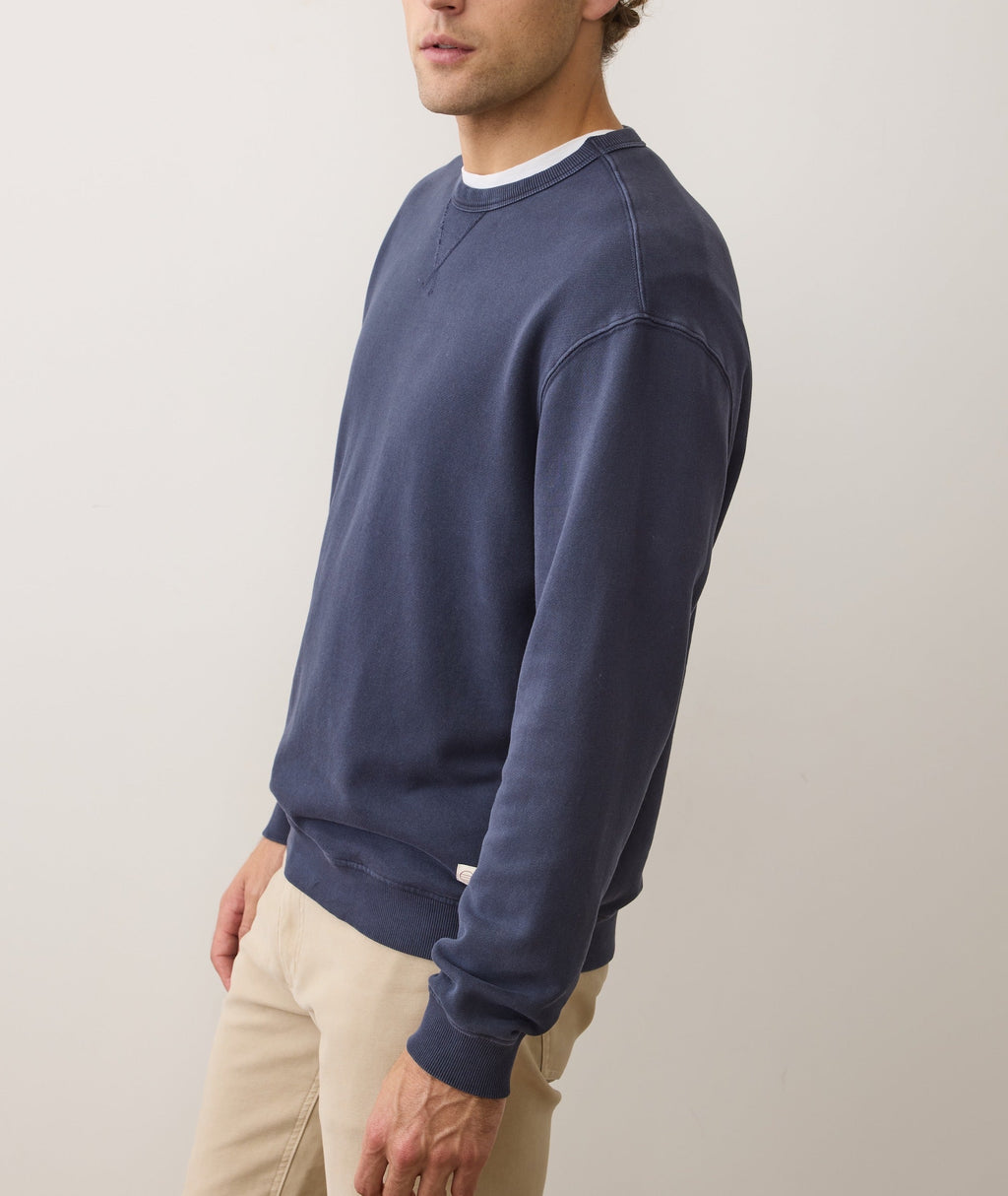 Men's Cloud 9 Fleece Relaxed Crewneck in Mood Indigo