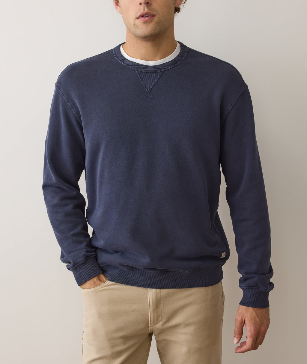 Men's Cloud 9 Fleece Relaxed Crewneck in Mood Indigo