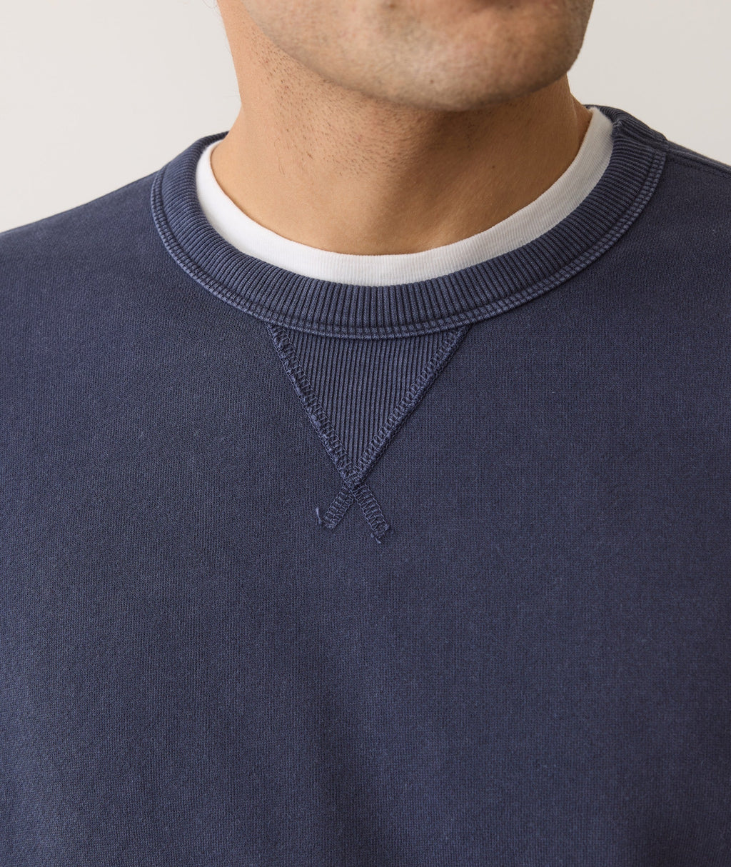 Men's Cloud 9 Fleece Relaxed Crewneck in Mood Indigo