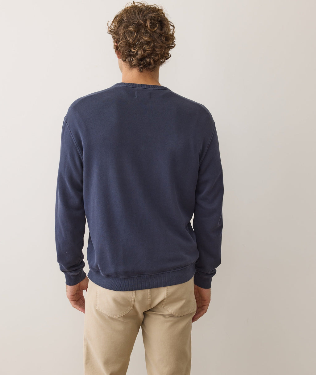 Men's Cloud 9 Fleece Relaxed Crewneck in Mood Indigo