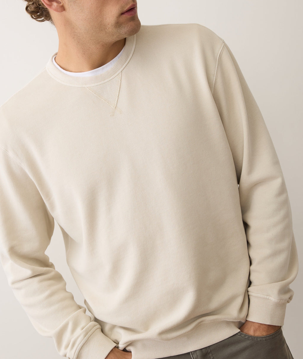 Men's Cloud 9 Fleece Relaxed Crewneck in Whitecap