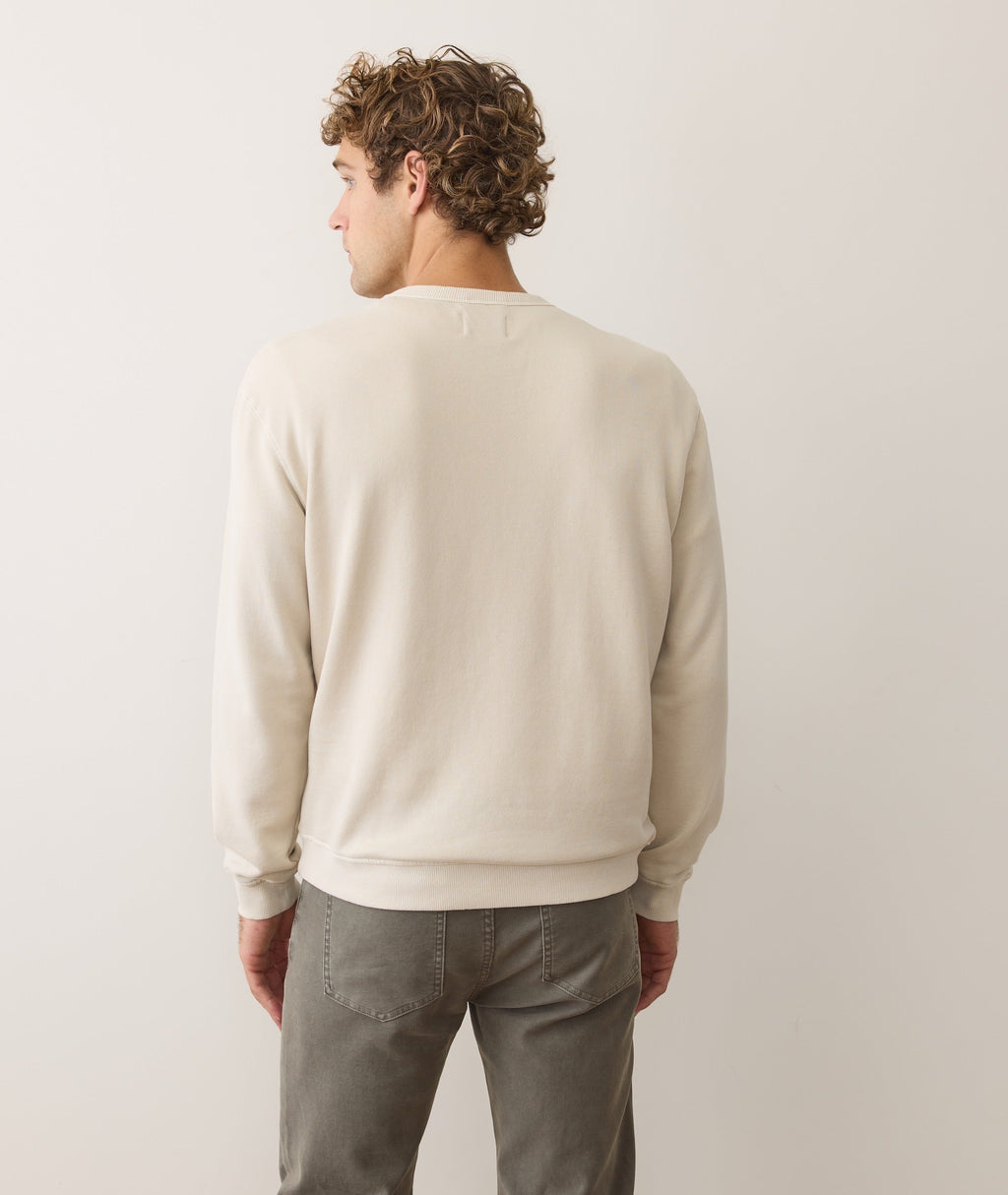Men's Cloud 9 Fleece Relaxed Crewneck in Whitecap