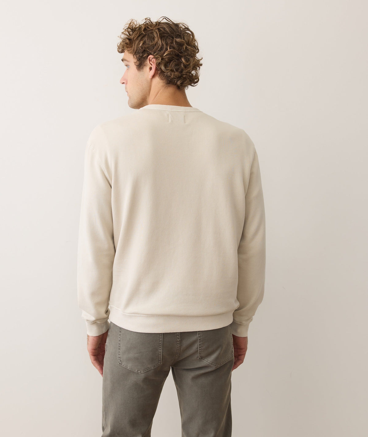 Men's Cloud 9 Fleece Relaxed Crewneck in Whitecap