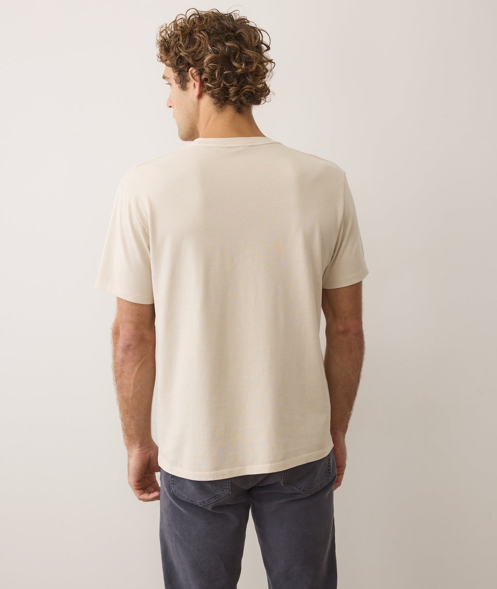 Men's Luxe Jersey Relaxed Tee in Whitecap