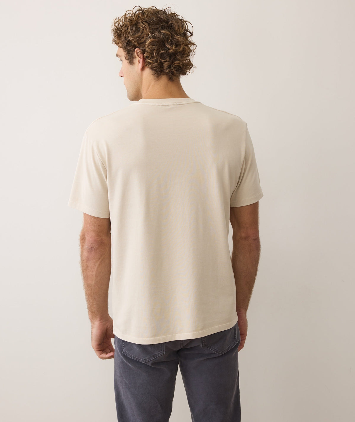 Men's Luxe Jersey Relaxed Tee in Whitecap