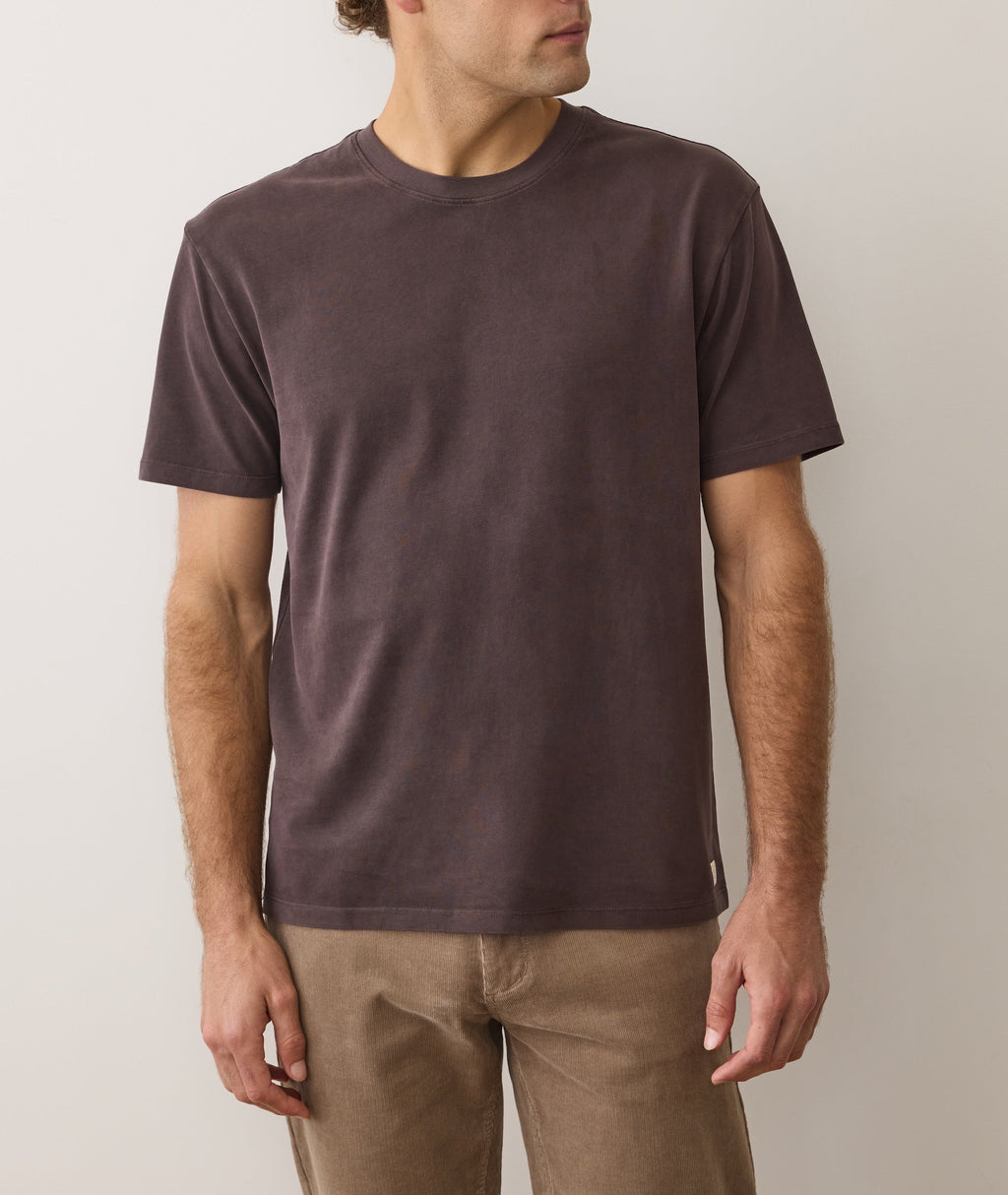Men's Luxe Jersey Relaxed Tee in Coffee
